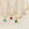 Creative Pink Heart-shaped Pin Necklace For Women Fashion Love Pendant Necklace Ladies Fashion Light Luxury Jewelry Gifts HOT