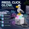 Stress Relief Toy Seagull/Frog Croaking Fidget Toy Keyring Frog Keyring with Sound & LED Lights Funny Frog Keyboard Clicker for Stress Relief
