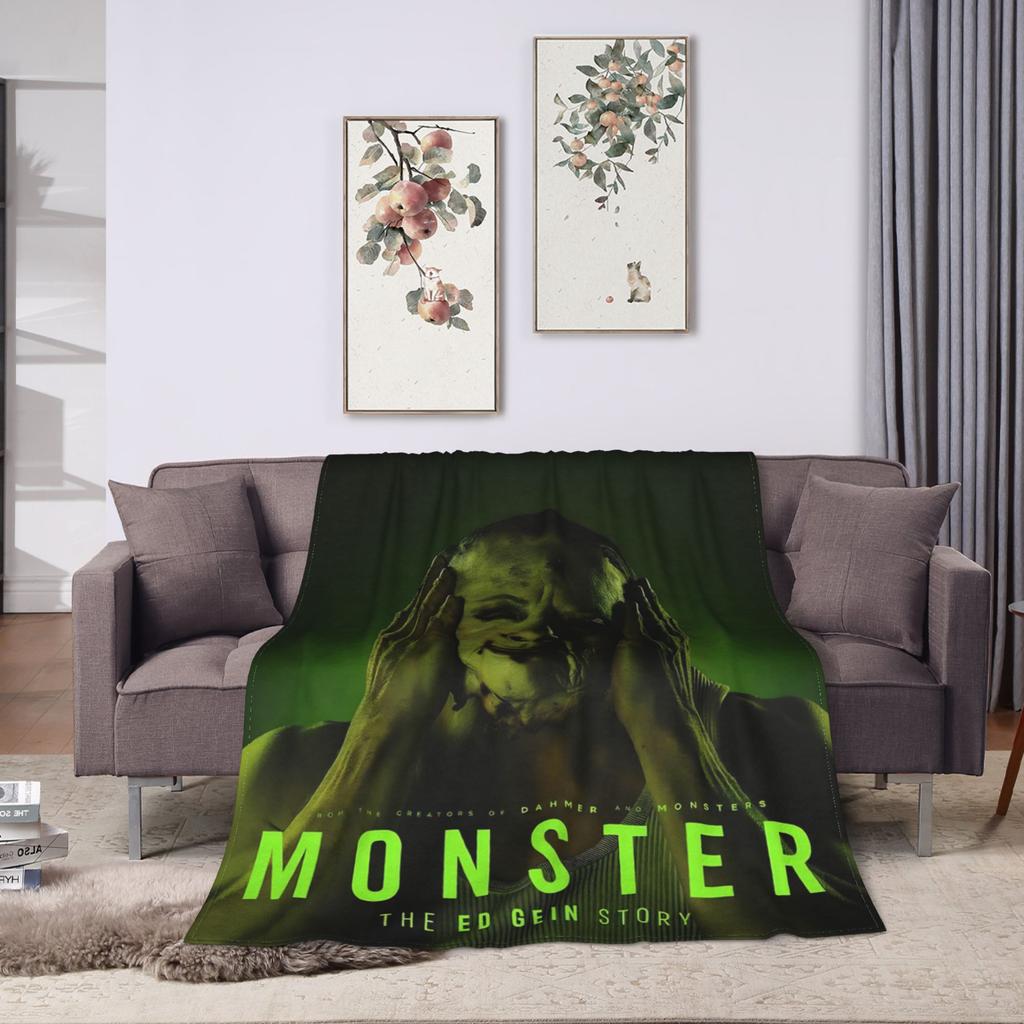 Super Warm Blanket Picnic Monster The Ed Gein Story Throw Blanket  Flannel Bedspread For Living Room Pattern Sofa Bed Cover