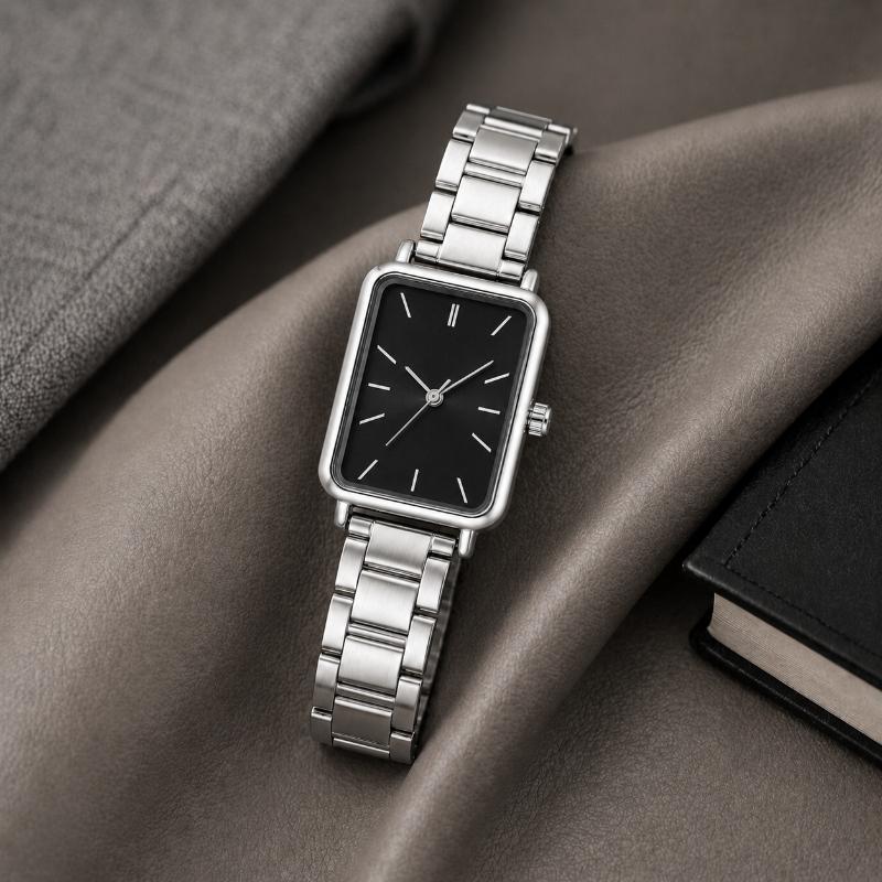 Y2K Simple Women's Watch Fashion Square Alloy Quartz Wristwatches for Woman Elegant Dress Ladies Jewelry Watch Gift Reloj Mujer