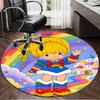 Rainbow Adventure Round Rug for Livingroom,Bedroom, Palyroom, Chair Rug, Area rug, Circle Carpet, Large Size Fan Christmas gift