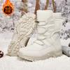 Fashion Snow Boots for Mens Winter Cotton High Tops Platform Outdoor Casual Warm Plush Water Proof Non-slip Men's Boot