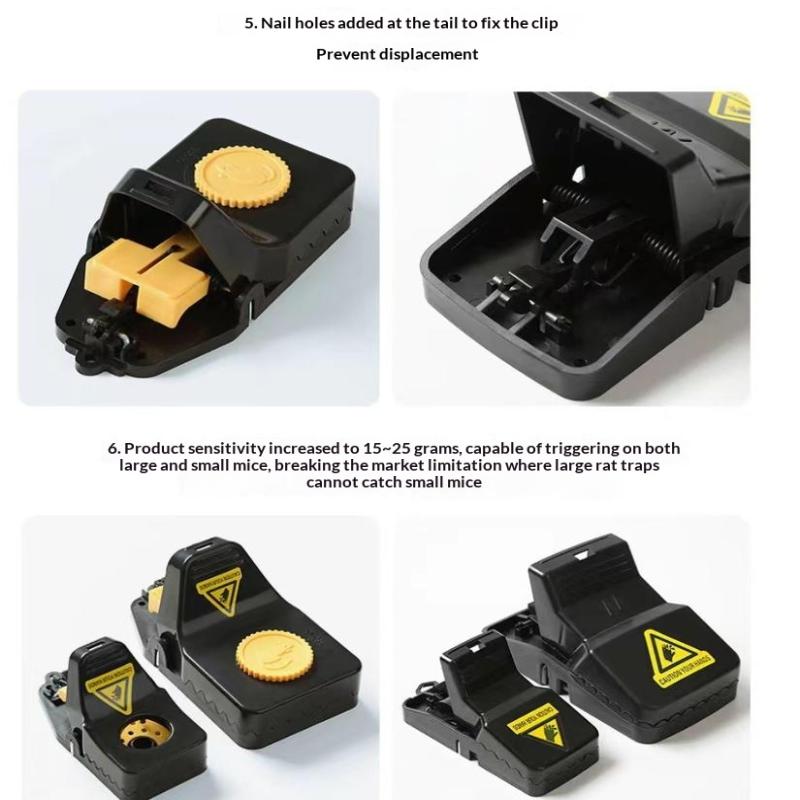 Upgraded Large Mouse Rat Traps Safety High Sensitive Snap Big Plastic Mouse Trap Rodent Catcher