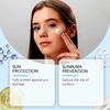 Jaysuing Refreshing Facial Protective Cream Summer Outdoor Moisturizing Brightening Isolation Facial Protective Refreshing Moisturizing