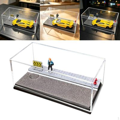 1:64 Parking Lot Background Underground Garage Protection Layout Dustproof Nonslip Diorama Diecast