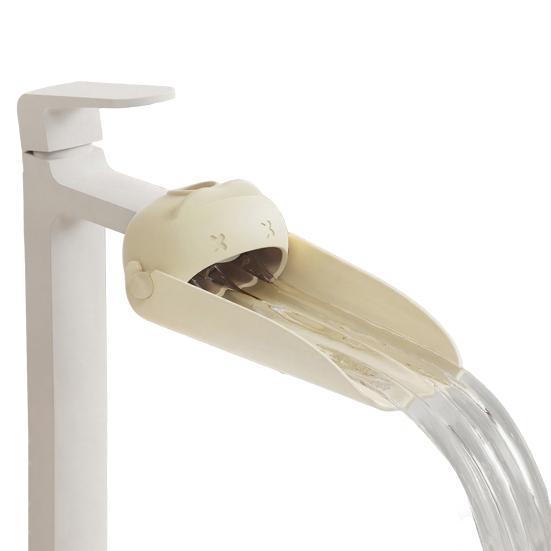 

1/2Pcs Faucet Extender Food-Grade Silicone Bathroom Sink Faucet Extender Splash-Proof Wide Waterfall Spout Washing Faucet C