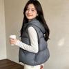 Down vest women's winter coat fluffy duck down women's outer wear design sense hooded vest vest Pinghu