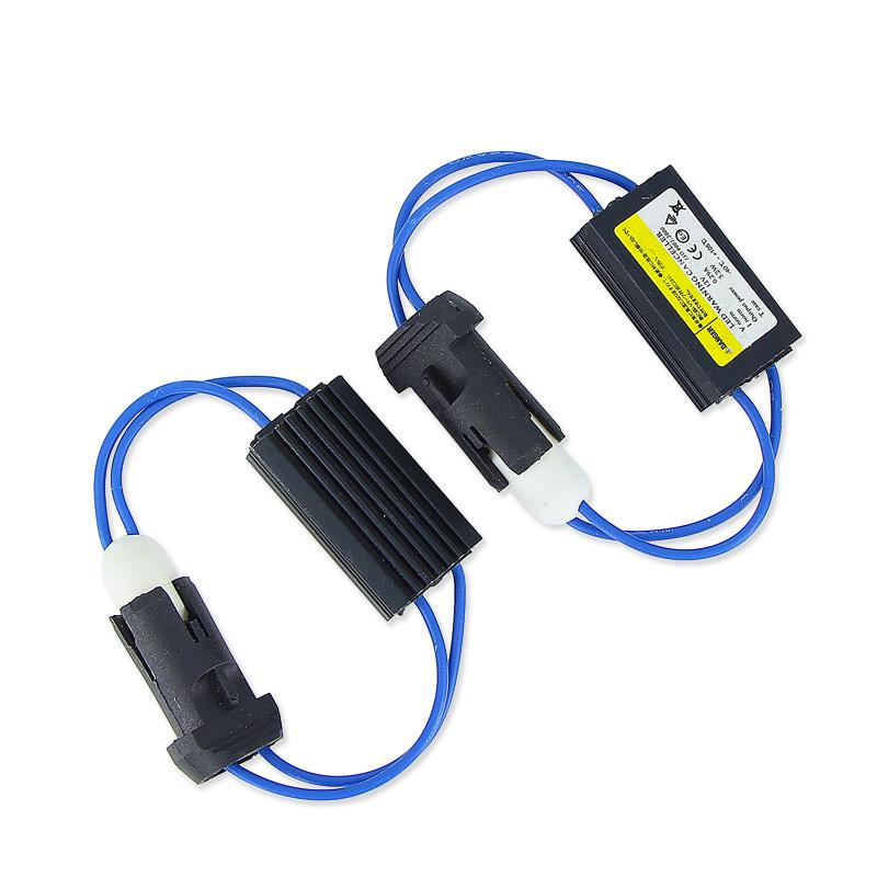 

2PCS 501 T10 W5W 194 Error Free Load Resistor Wiring LED Decoder Warning Flashing Canceller Adapter For European Car Lights