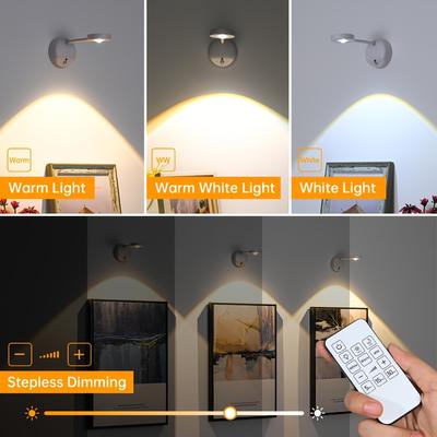 Motion Wireless Sensor Light LED Night Light Usb Rechargeable Wall Lamp Dimmable Led Spotlight For Lighting Paintings Pictures