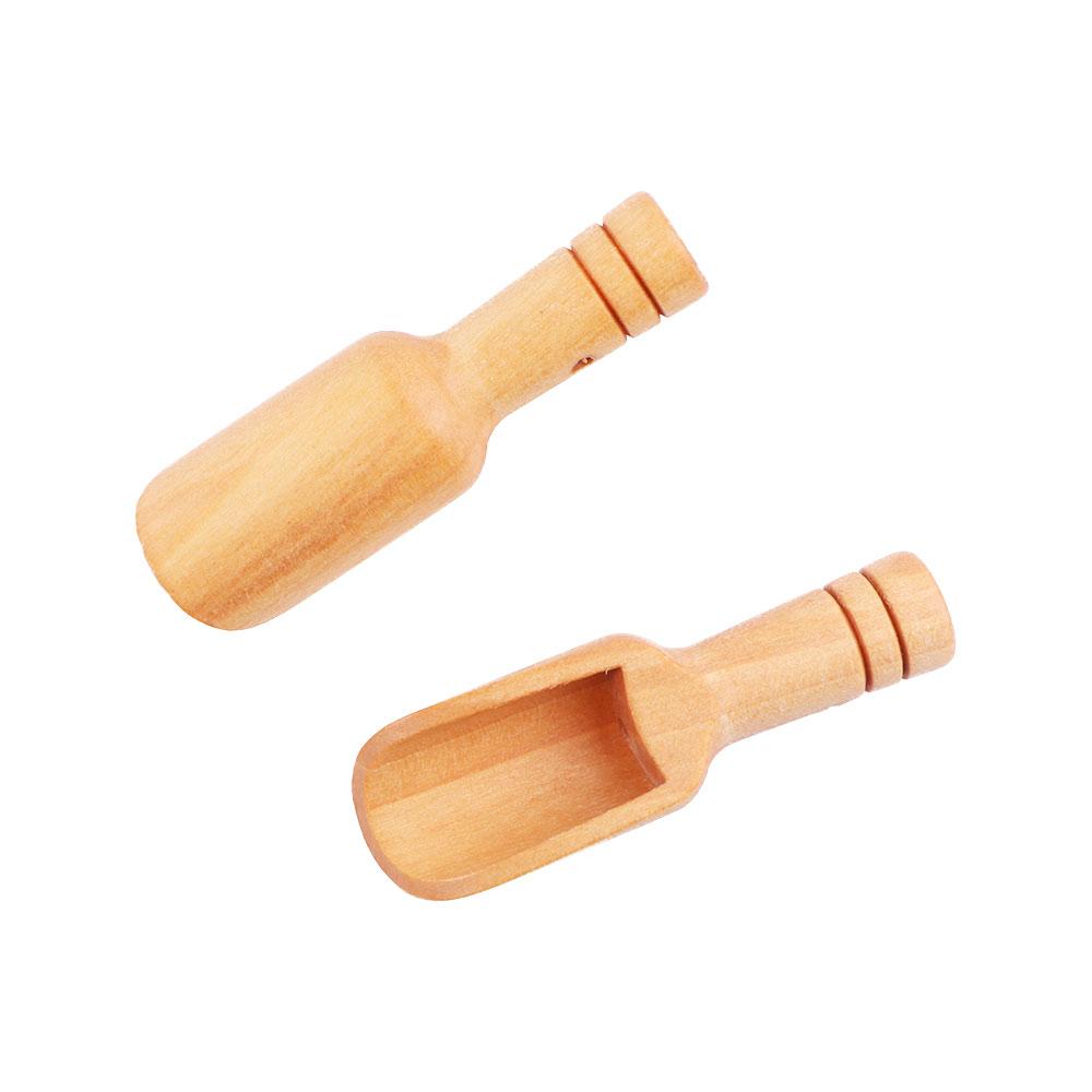 Flour Wooden Wood Kitchen Utensils Bath Salt Spoon Sugar Tea Spoon Wooden Spoon Coffee Tea Scoops