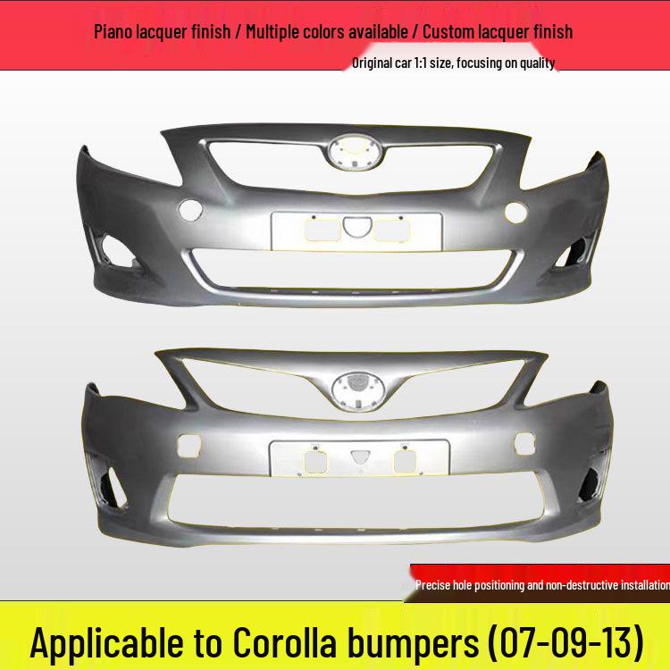 Compatible with Toyota Corolla Front and Rear Bumpers (2007-2013 Models)