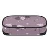 Pen Case Lightweight Durable 300D Polyester Zip Around Closure with Mesh Pocket Removable Divider and Pen Slots for Classroom Use