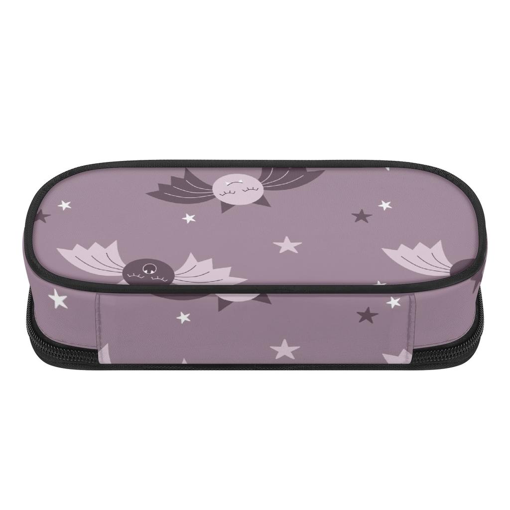 Pen Case Lightweight Durable 300D Polyester Zip Around Closure with Mesh Pocket Removable Divider and Pen Slots for Classroom Use