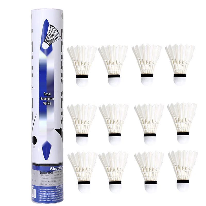 Norman 1001 Durable Badminton Shuttlecocks - 12 Pack