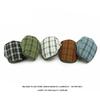 Plaid Hat Women's Beret Men's British Retro Progressive Cap Peaked Cap