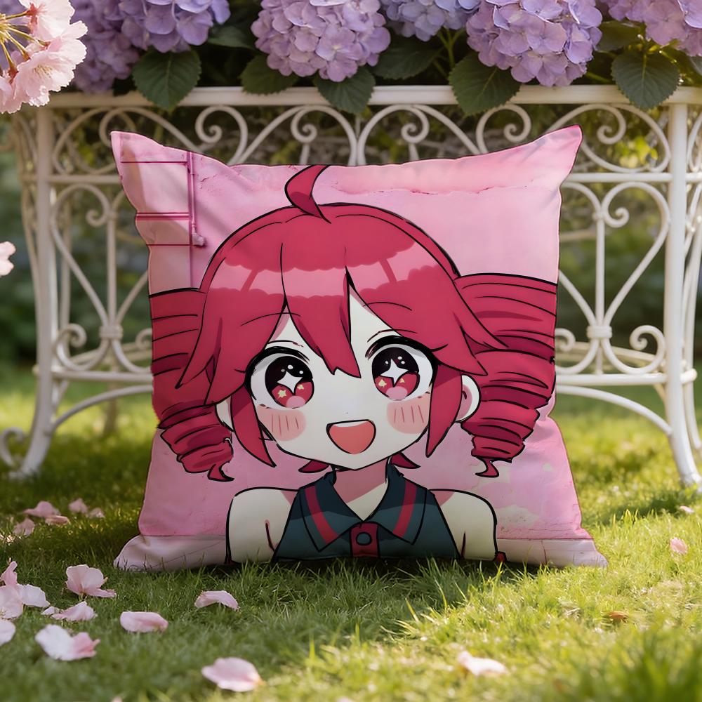 Anime K-Kasane T-Teto Cushion Cover Home & Car Dual-Scene Pillow Cover: Reversible for Premium Comfort