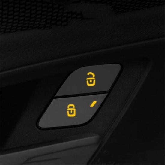 ABS Silver Door Lock Button Cover Trim For Benz A B GLB GLE GLS Class W177 +