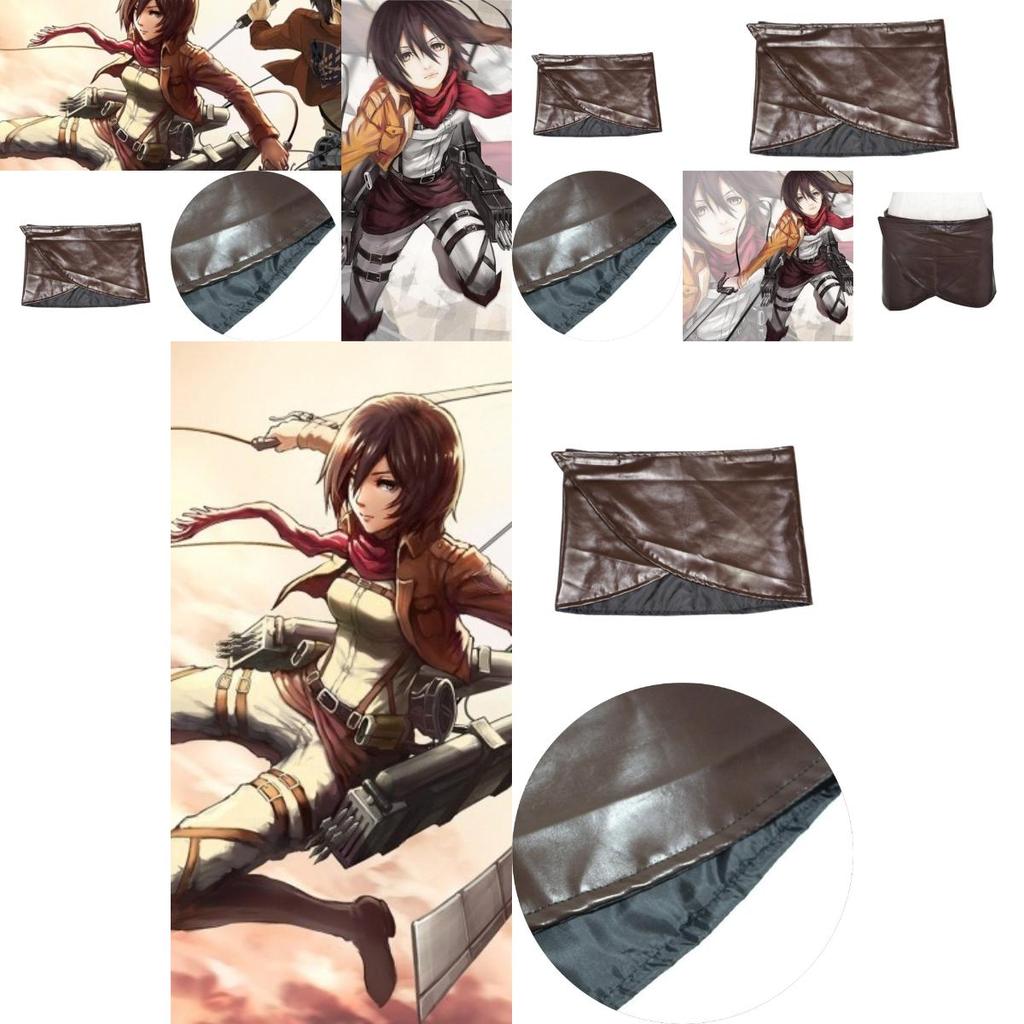 Attack On Titan Cosplay Skirt With Faux Leather Material