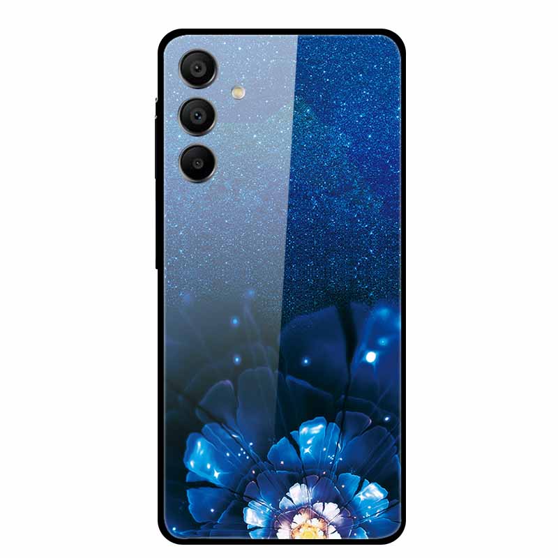 For Samsung Galaxy A16 Case Hard Tempered Glass Cover Colourful Back Shield Bumper for Samsung A 16 5G SM-A166B Protector Funda