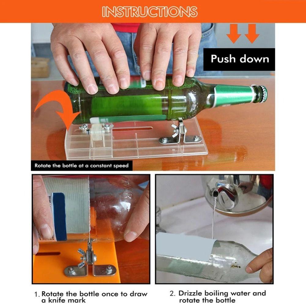Hard Zinc Zinc Alloy Cutting Head Glass Bottle Cutter High Efficiency Wine Bottle Cutting Tool  Glassbottle
