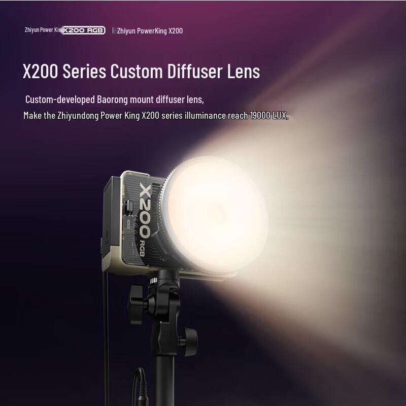 Zhiyun X200 200W Portable COB Photography Fill Light