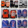 NHL Hockey Jersey Vintage Style Embroidered Rangers Red Wings Bruins 99 4 9 11 Adult Unisex Nylon Sport Shirt