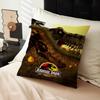Movie Jurassic Park Dinosaur World Jurassic World Pillow Cover for Bedroom Room and Living Room Sofa Decorative Cushion Cover