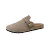 Fashion Autumn Women's Flat Cork Clogs Shoes Fashion Closed Toe Suede Platform Slippers for Women Outdoor Casual Slides Shoes Zapatos