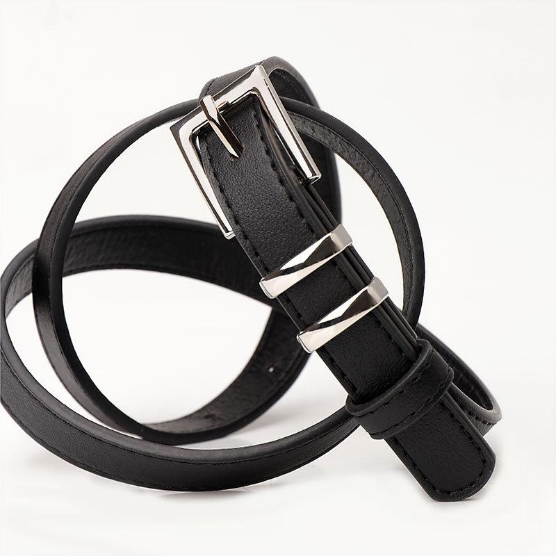 New Fashionable and Versatile Simple Pin Buckle Belt with Jeans Belt Casual and High-end Women's Belt