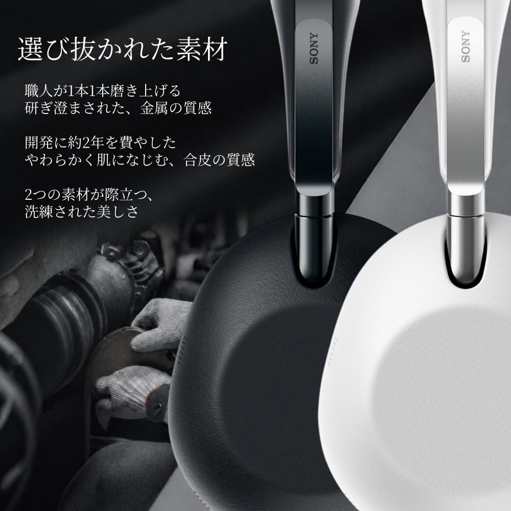 Sony THE COLLEXION Wireless Headphones with Noise Cancellation 12 Up to 32 Hours 360 Upmix Dedicated Switch Ambient Sound WH-1000XX Black