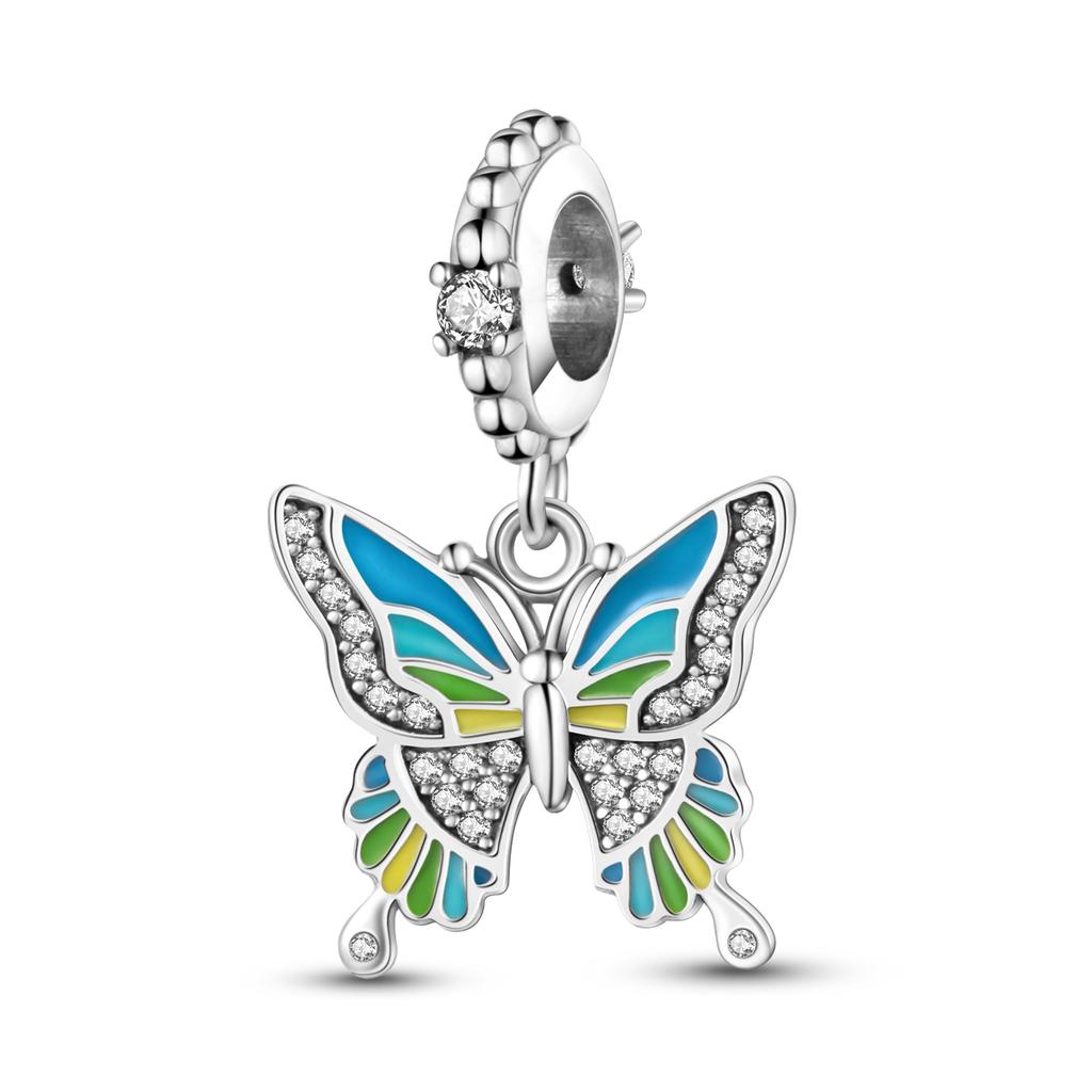 Copper Plated Angel Baby Heart Feature Lucky Star Pendant Charm Beads Fit Bangle Bracelet Women Gift Diy