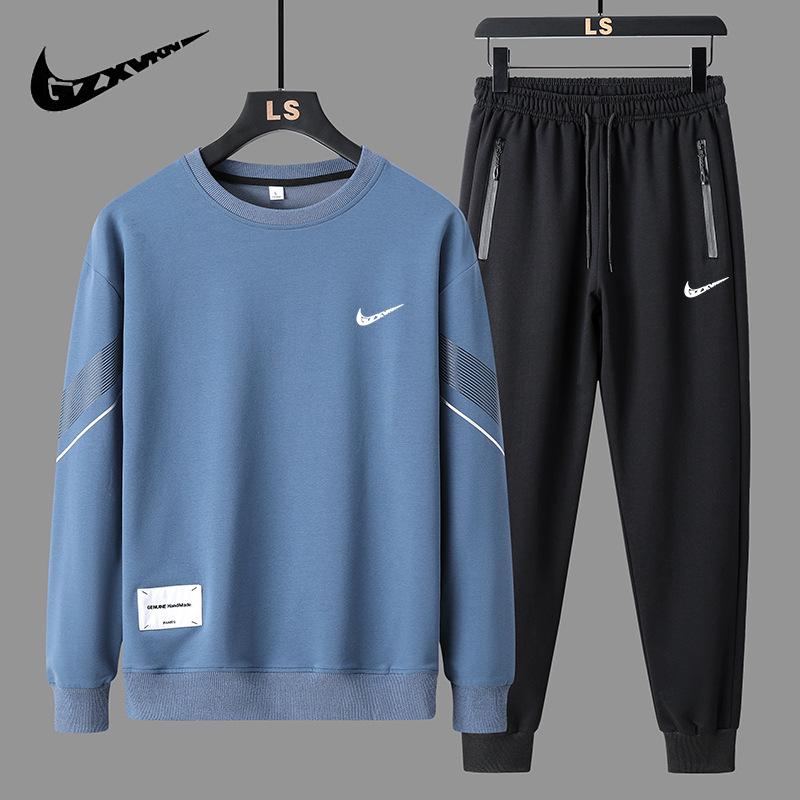 Herren Trendy Stehkragen Jacke & Hoodie Sportbekleidungsset für Frühling/Herbst