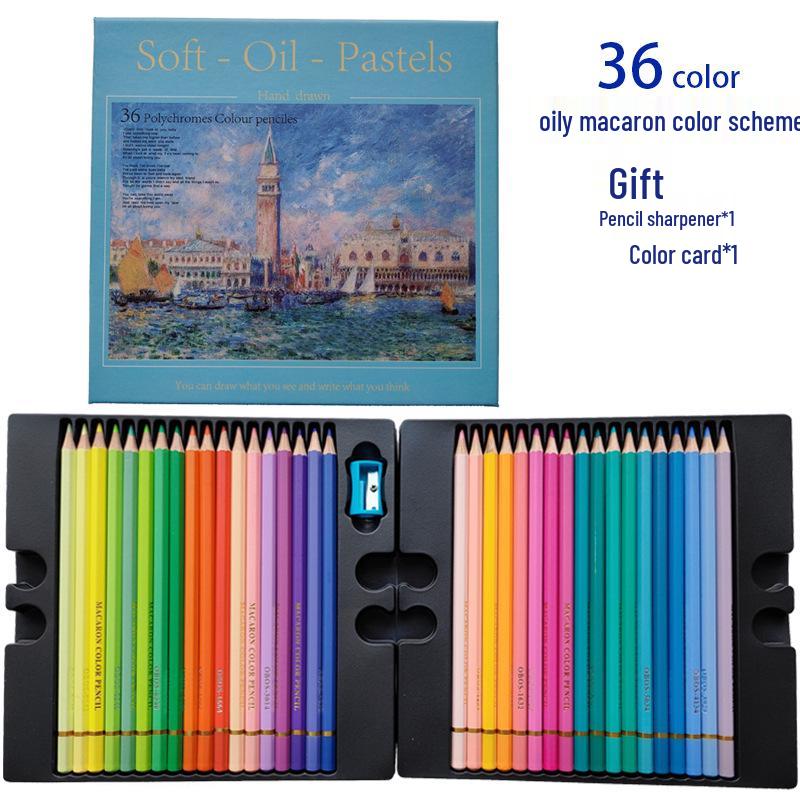 

Кольорові олівці Oboshang OBOS Professional, 72 кольори, на масляній та водорозчинній основі, для малювання ескізів вручну HB