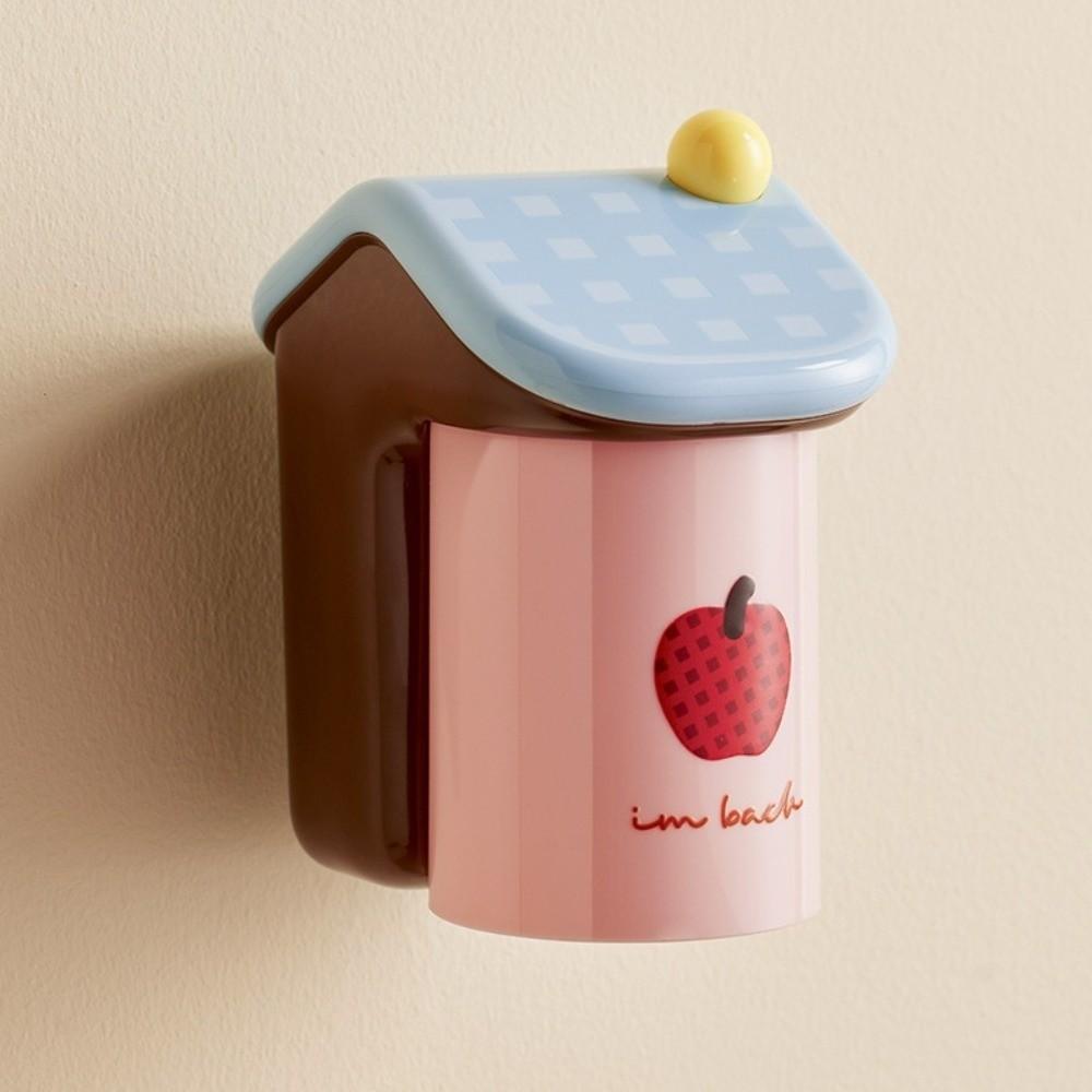 Non Perforated Wash Cup Holder Wall Mounted Storage Rack New Toothbrush & Cup Holder  Household