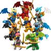 Set de construcție Dragon Rising cu Figurine Lloyd Kai Jay Nya Aripi de Dragon