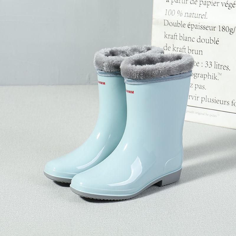 2025 New Women's Waterproof Ankle Boots All-Season Wear-Resistant Non-Slip Rain Boots for Outdoor Premium Quality Hot Sale