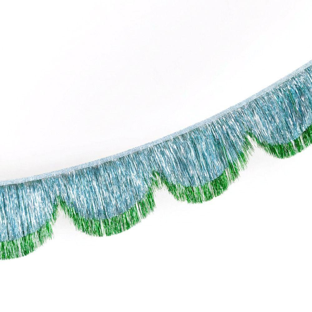 Multicolor Drizzle Garland PET Thickening Metallic Foil Fringe Encryption Background Ornament Tassel String Party Supplies