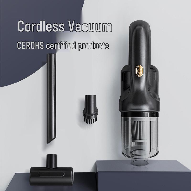

Portable High-Power Handheld Vacuum Cleaner with Wireless Charging for Home and Car Use