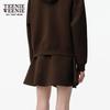 Teenie Weenie Women's Drawstring High-Waist Mini Skirt