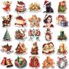 10/30/50pcs Vintage Christmas Caretoon Stickers Aesthetic Decals DIY Skateboard Guitar Notebook Car Cute Decoration Sticker Pack