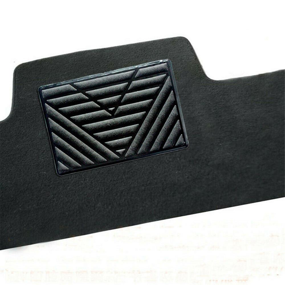 Universal Car Floor Carpet Mat Patch Foot Rest Heel Scuff Plate Pedal Pad Black