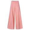 Frühling Herbst Mode Frauen Hohe Taille Breite Bein Hosen Weibliche Elegante Flare Hose Casual Solide Urlaub Lose Lange Hose Neue