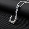 Retro Fischhaken Anhänger Halskette Nischen Trend Herren Halskette Schmuck