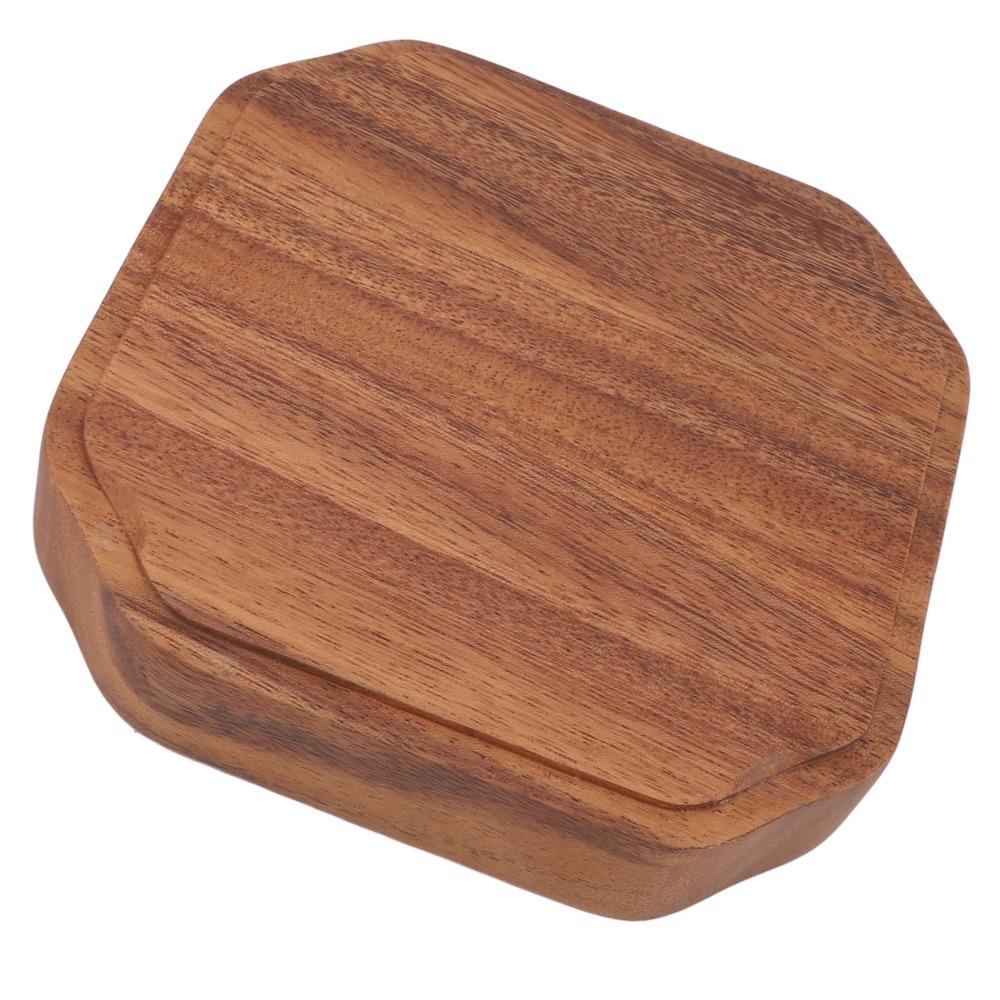 Wooden Food Serving Plate Smooth Fruit Tray Easy To Clean Salad Container  Home
