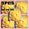 1-5PCS Jumbo Cheese Cube Stress Ball Shapeable Squeeze Decor Non-Bounce ASMR Sensory Anti-Stress Relief Gadget Gifts 6/7/10/12CM