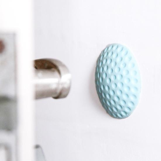 Door Handle Stopper Wall Protector Self-Adhesive Round Door Knob Stop Wall Bumper Home Office Door Back Wall Mount Anti-collision Pad