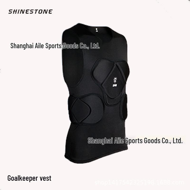 Thick Long Sleeve Goalkeeper Jersey Set with Knee Pads, Elbow Pads, and Helmet Armor