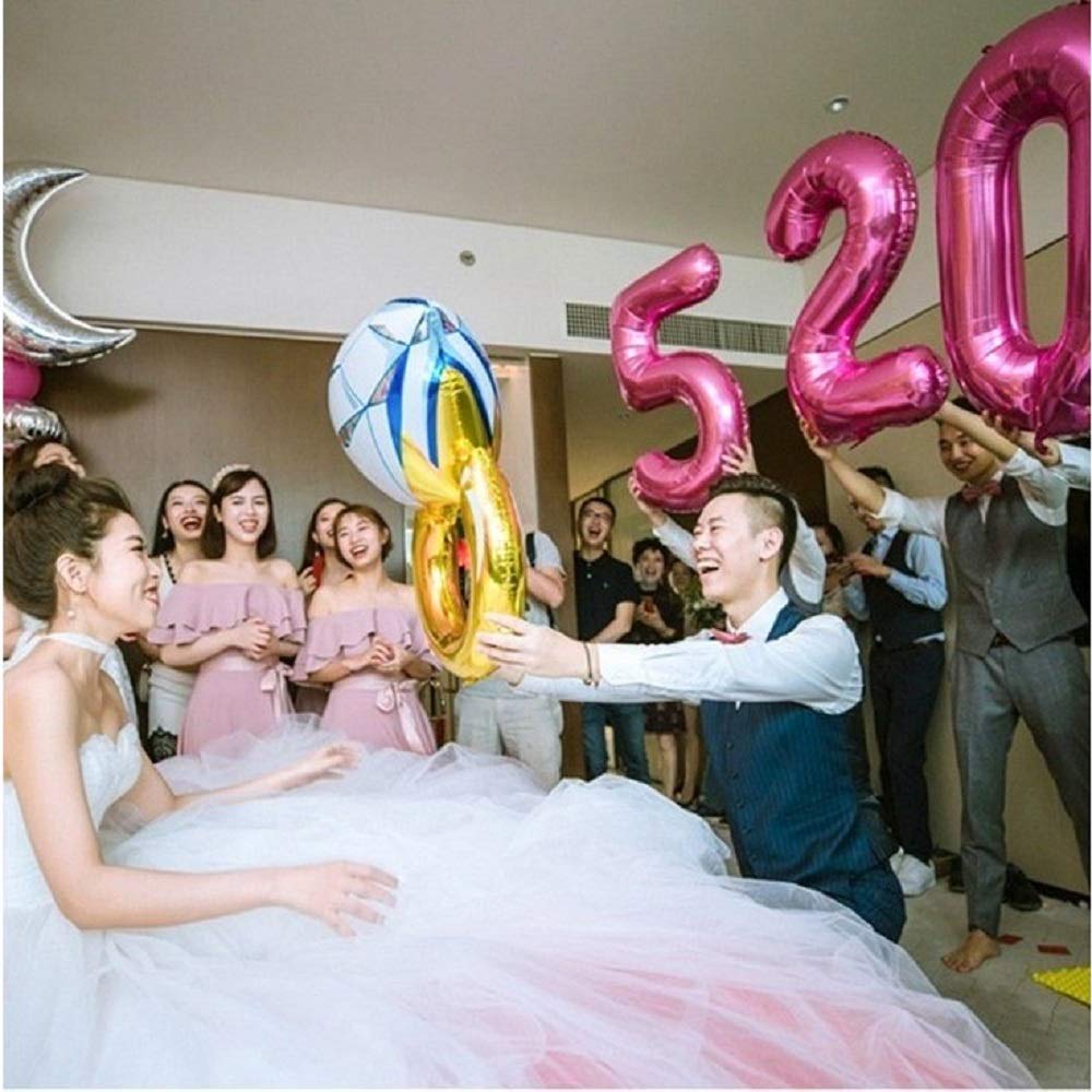 Happy Koko Super Giant Wedding Balloons with Pump, Garland, Ring, Pre-wedding Photoshoot Item, Wedding Decorations, Accessories, Accessories Set (4 Su
