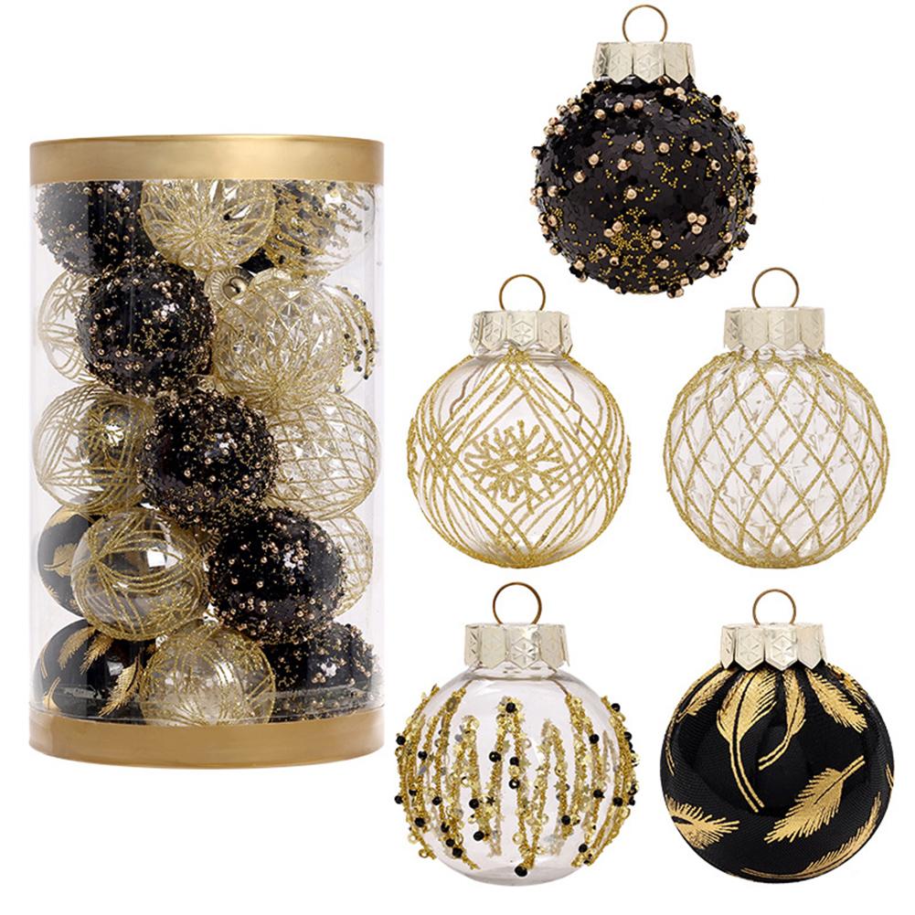 25PCS Christmas Glitter Ball Ornaments Tree Decorations for Holiday Wedding