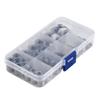 Stainless Steel Flat Washers Assortment, 360 Pieces, 8 Sizes, Kit with Storage Box, Portable for  , Home Repair Workshop, General Use